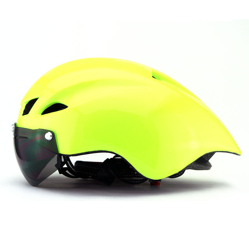 Capacete ciclismo e  triathlon aero TT - 3 lentes