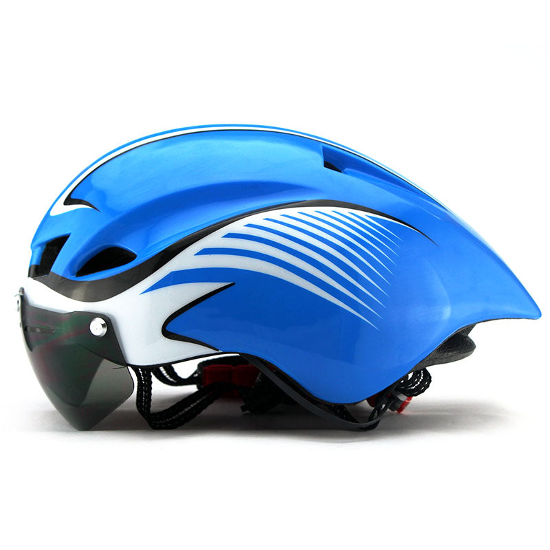 Capacete ciclismo e  triathlon aero TT - 3 lentes