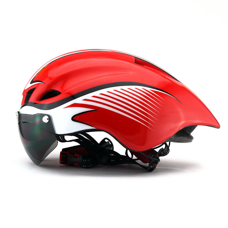 Capacete ciclismo e  triathlon aero TT - 3 lentes