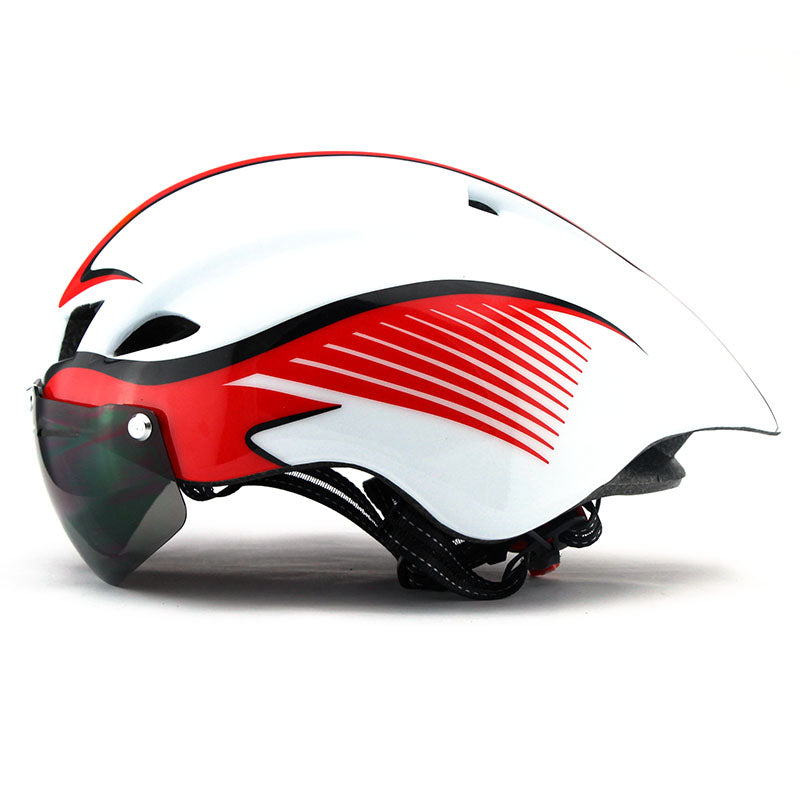 Capacete ciclismo e  triathlon aero TT - 3 lentes