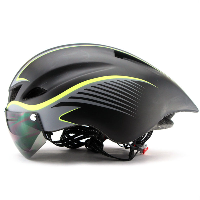 Capacete ciclismo e  triathlon aero TT - 3 lentes