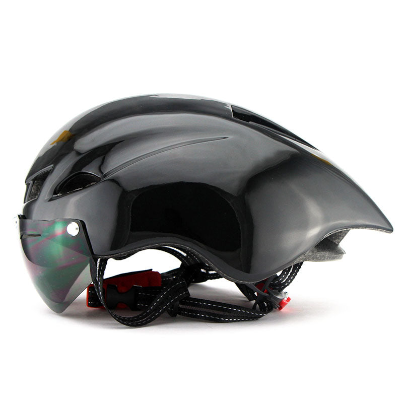 Capacete ciclismo e  triathlon aero TT - 3 lentes