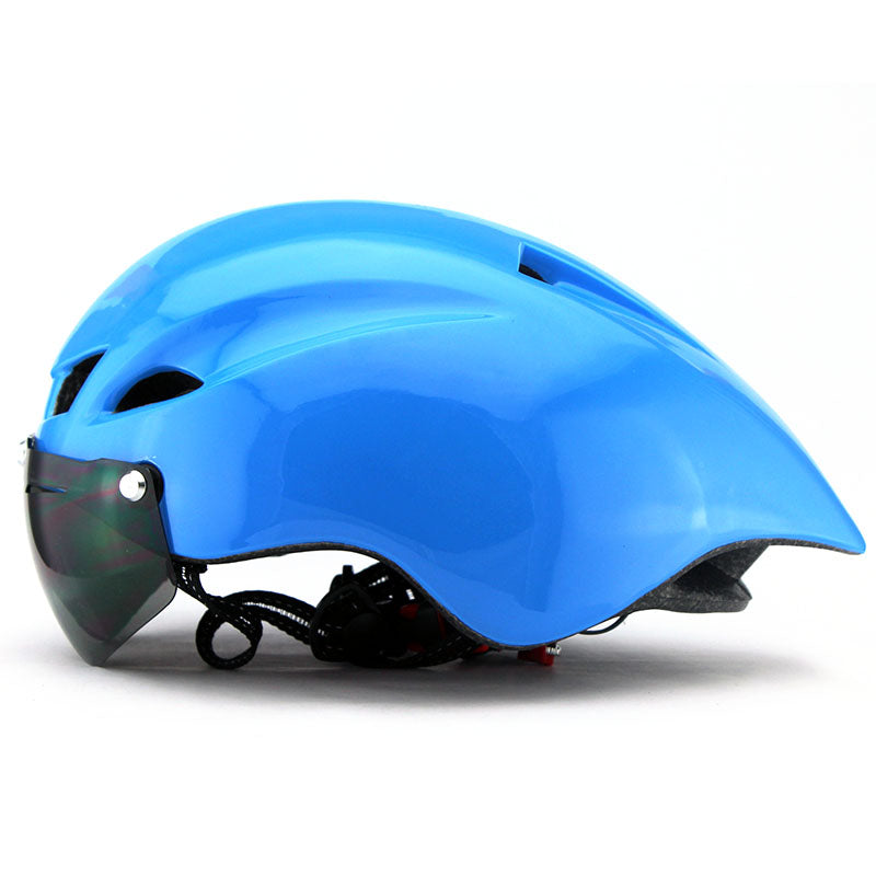 Capacete ciclismo e  triathlon aero TT - 3 lentes